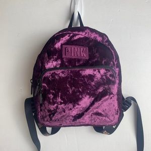 PINK Victoria Secret Velvet Mini Backpack 🎒